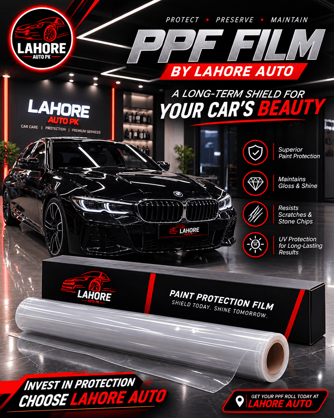 PPF Roll Near Me – Quality Paint Protection Film