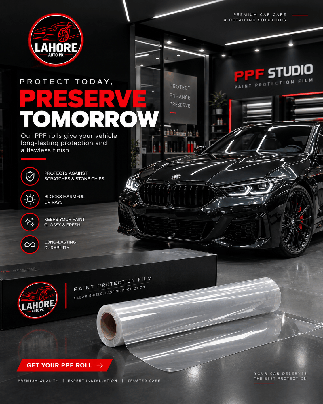 Automotive PPF Roll Price in Lahore – Paint Protection Film