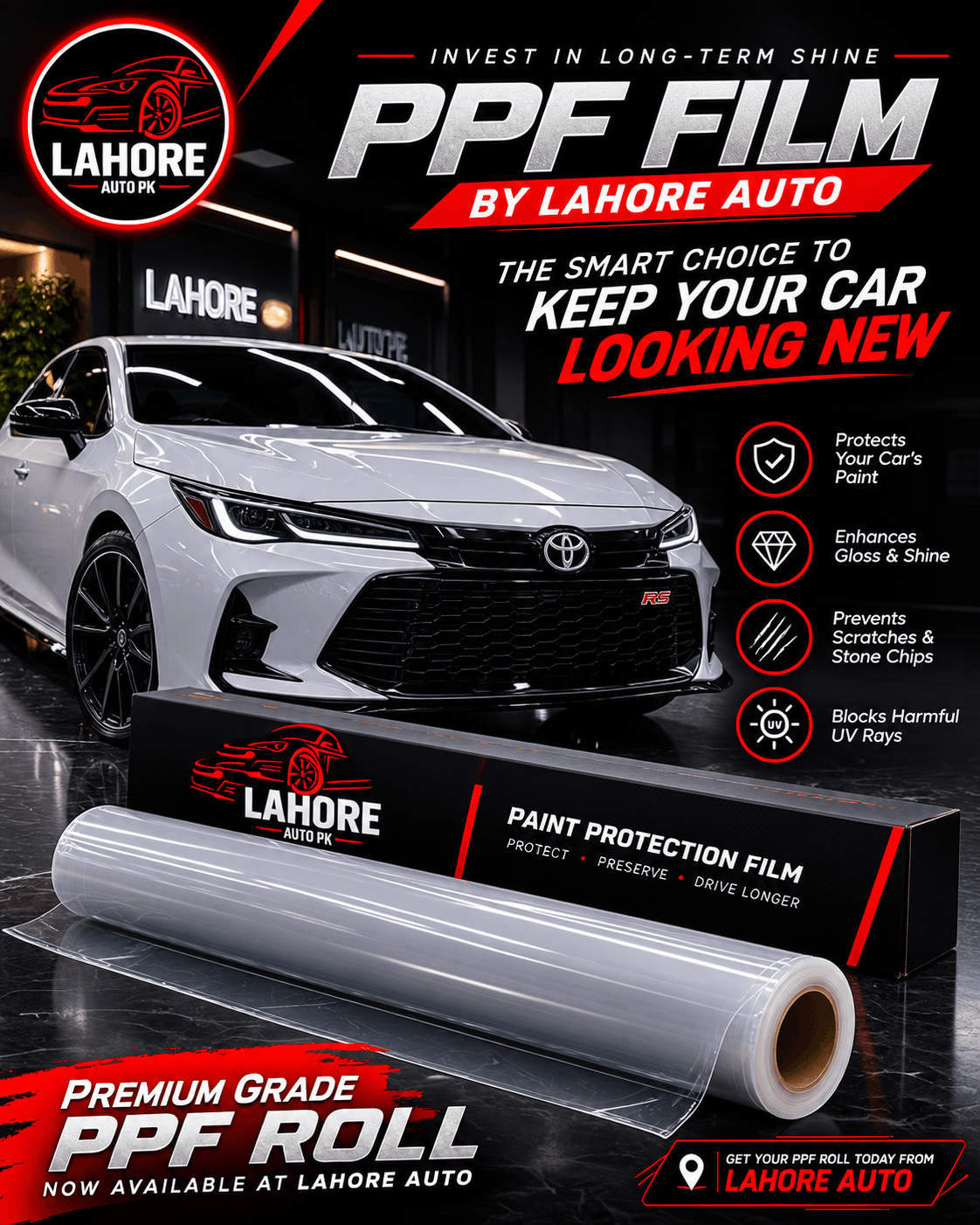 Car PPF Roll in Lahore for Professional Installation