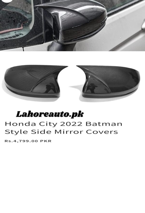 HONDA CITY 2022 BATMAN STYLE SIDE MIRROR COVERS