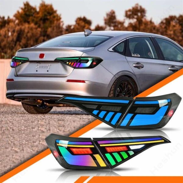 Honda Civic RGB Style Back Lamps Light Smoke - Model 2022-2024 Rs.62,000