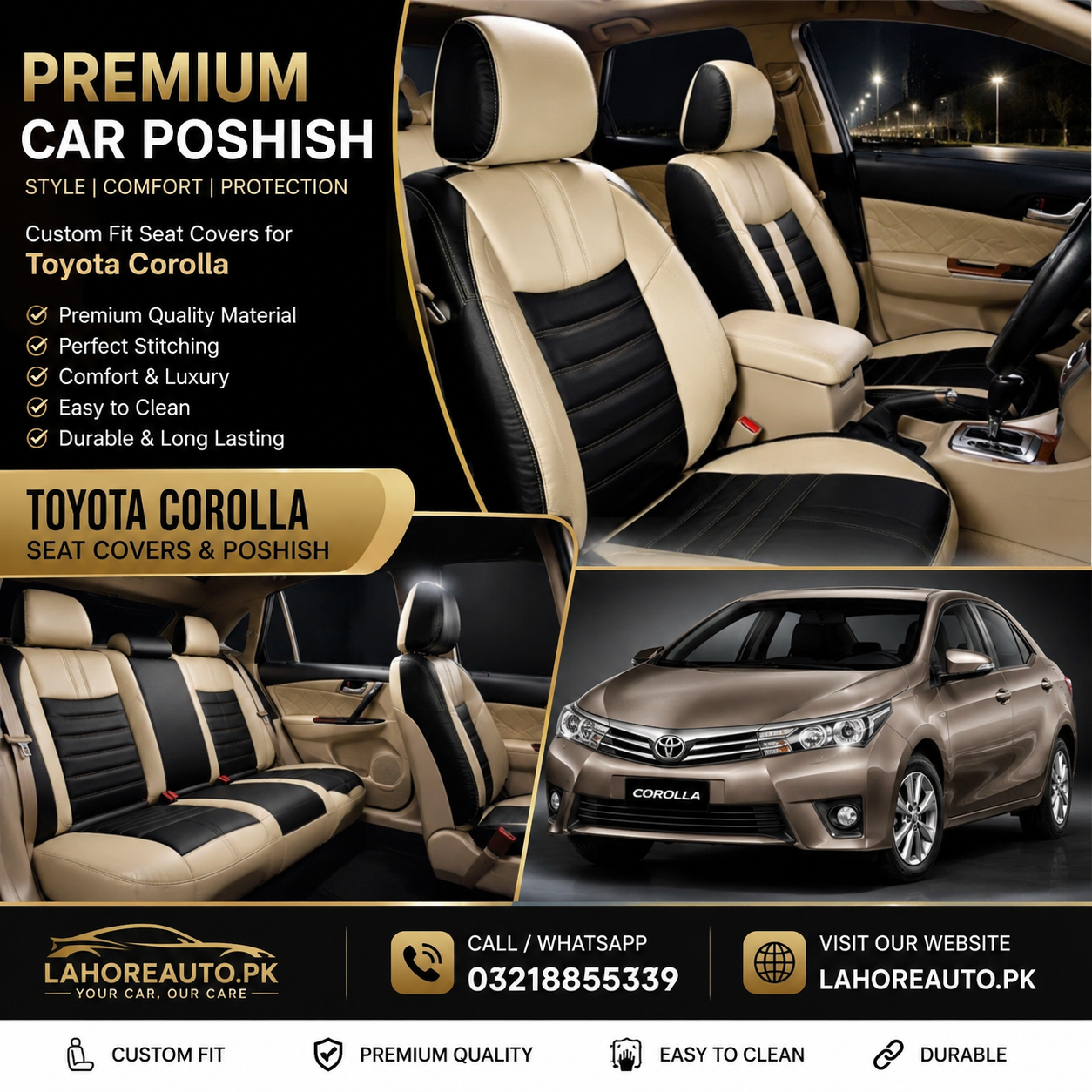 Corolla Toyota seat poshish